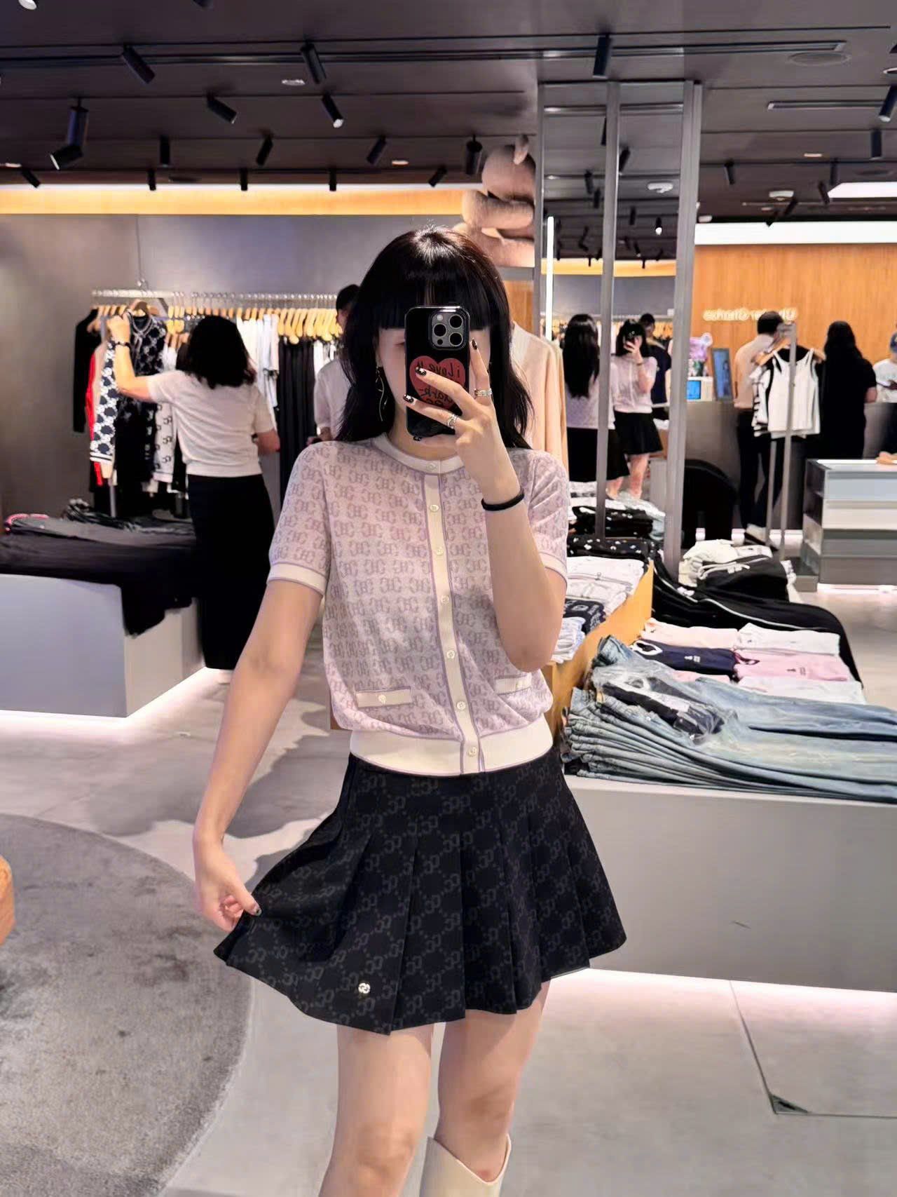  Áo CDG ngắn tay tím viền trắng full logo 