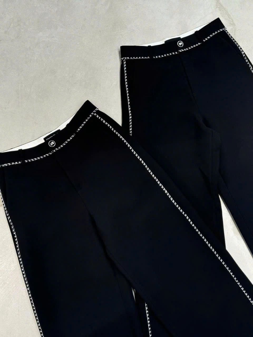  Quần vải đen - viền xích CC 