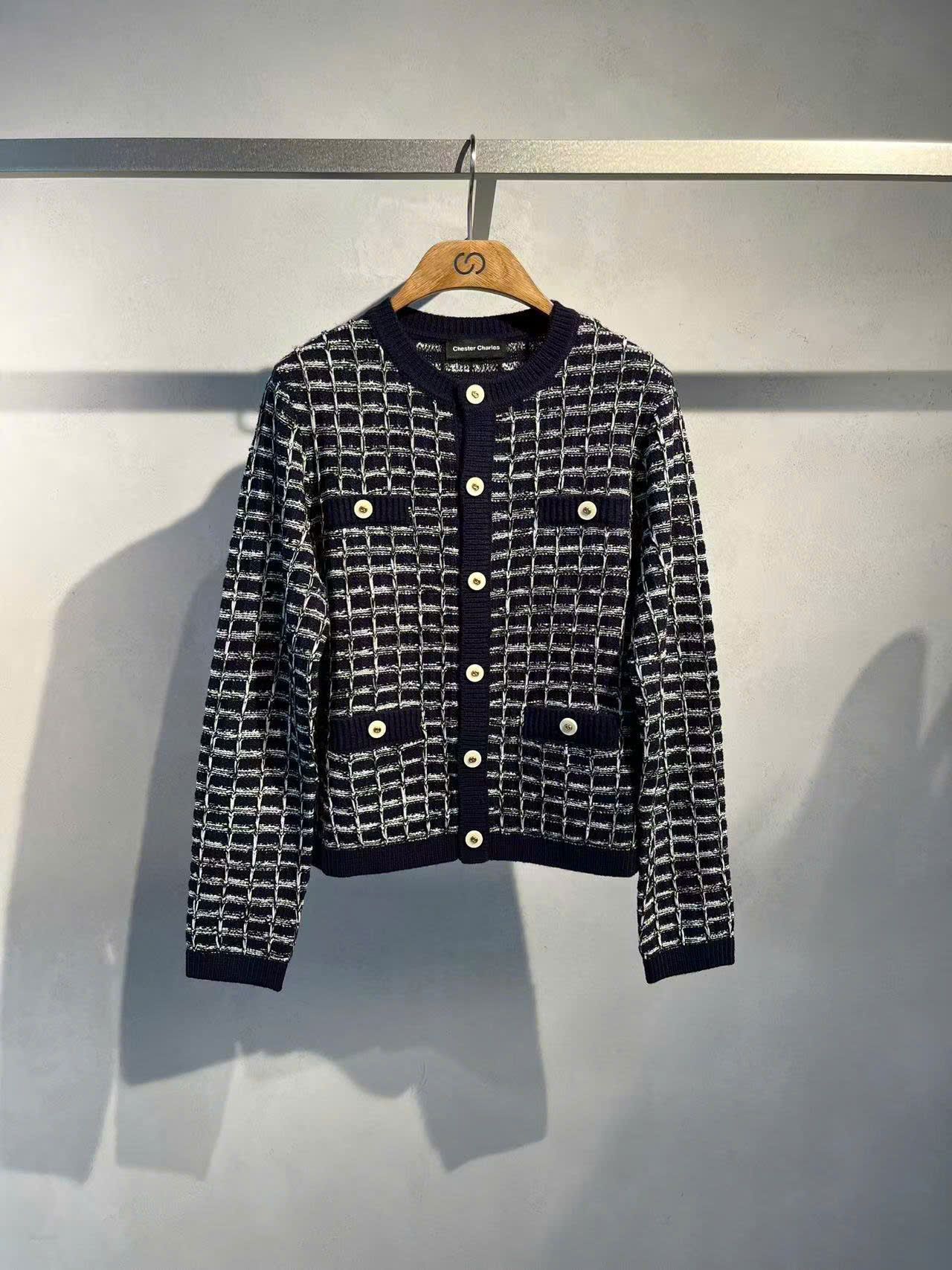  Áo CDG dài tay ô vuông 