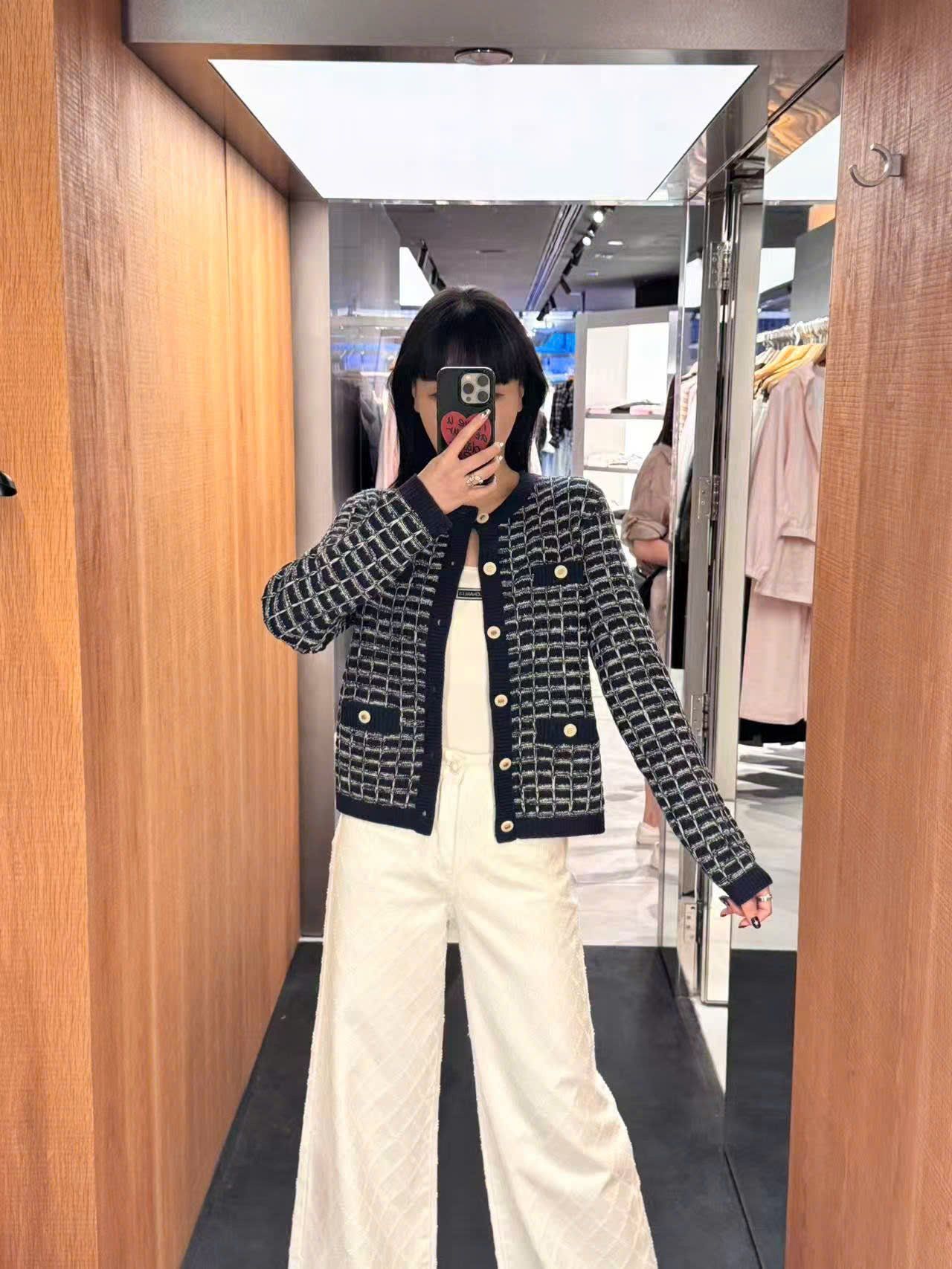  Áo CDG dài tay ô vuông 