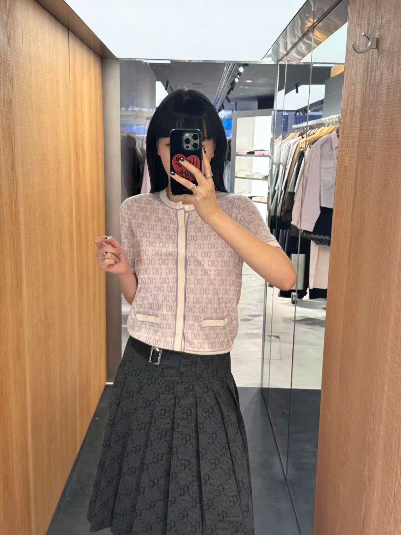  Áo CDG ngắn tay tím viền trắng full logo 