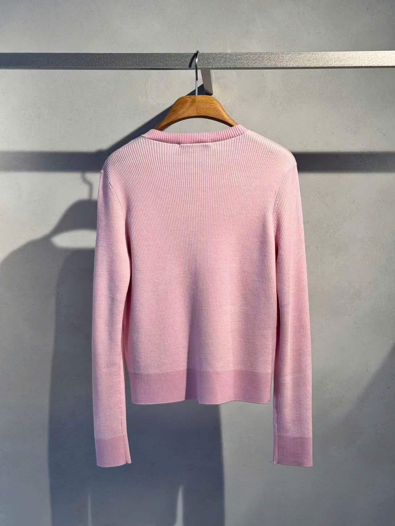  Áo CDG hồng nơ trắng 