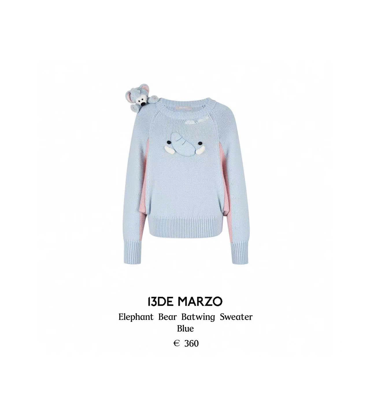  Áo len cánh dơi 13 De Marzo 