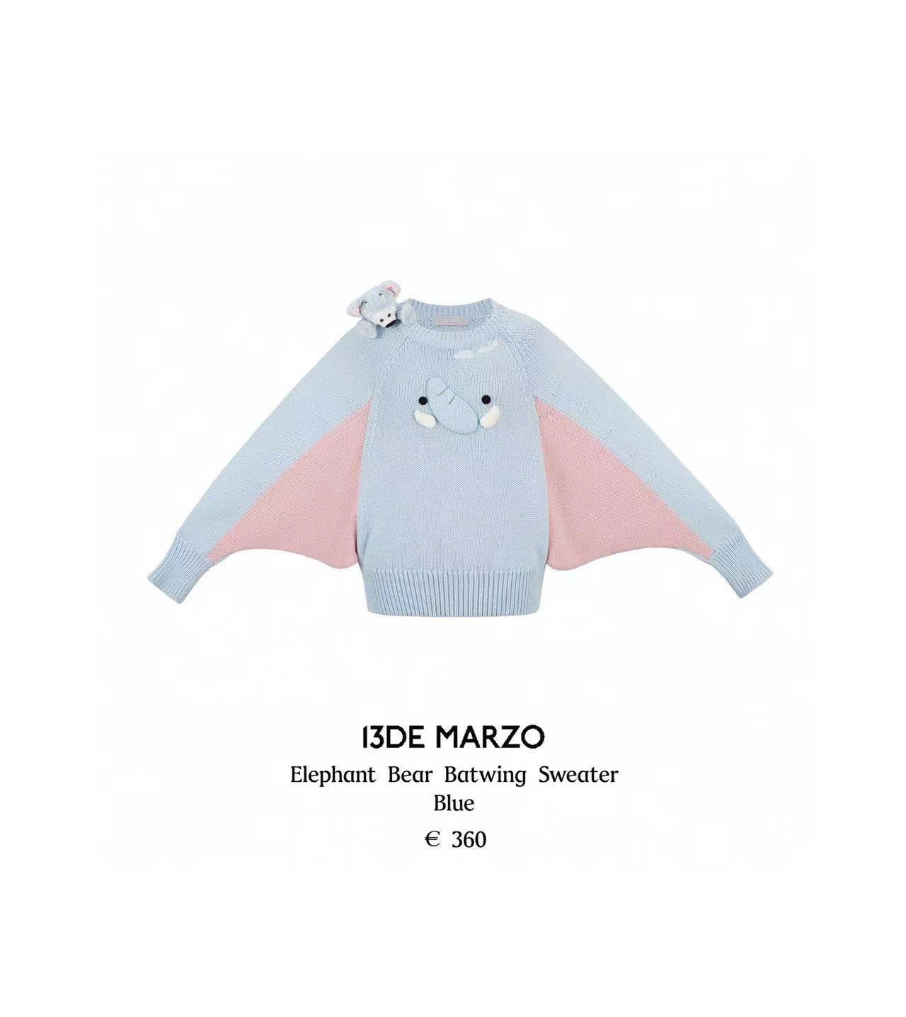  Áo len cánh dơi 13 De Marzo 