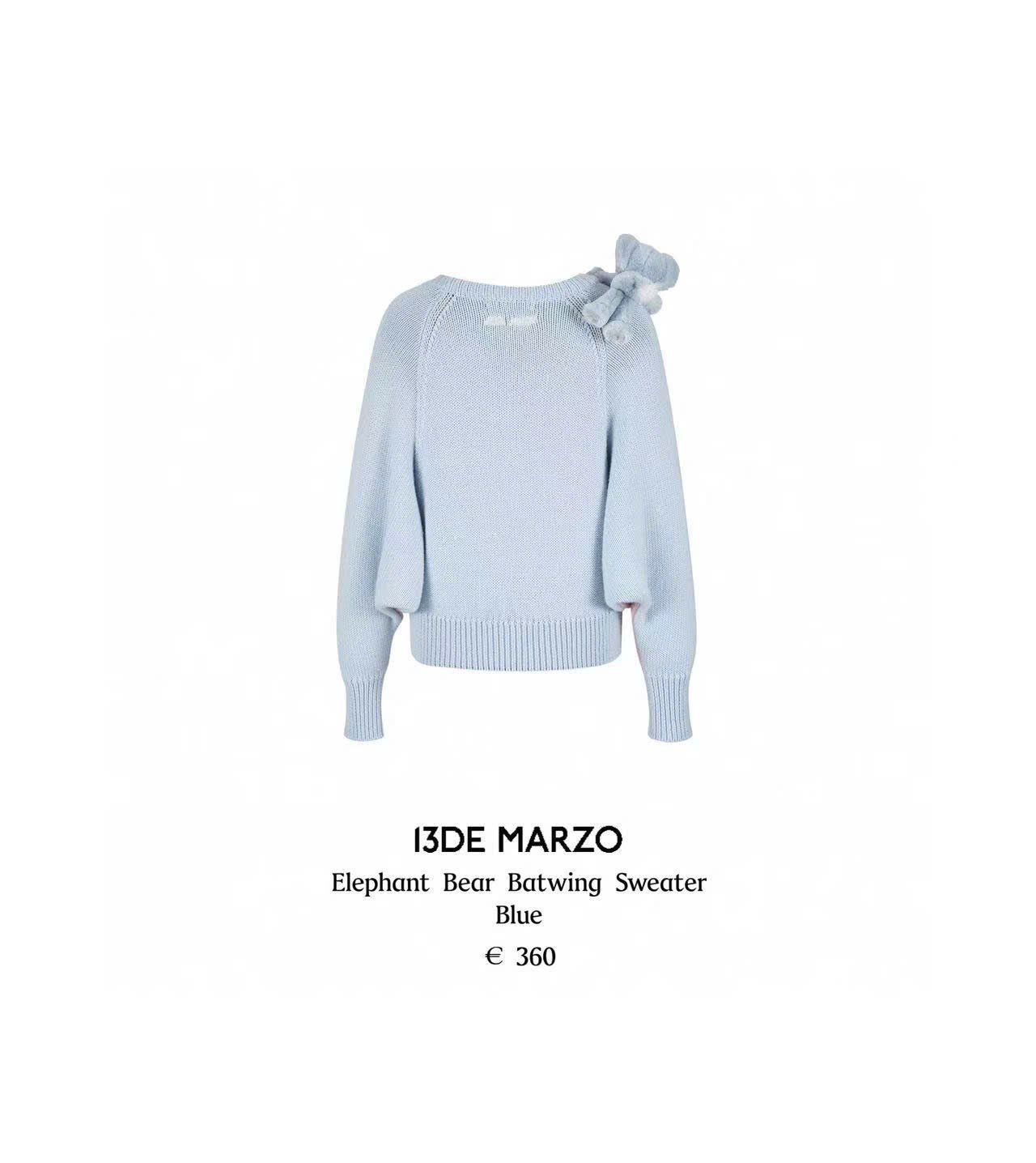  Áo len cánh dơi 13 De Marzo 