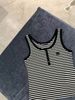  Áo tanktop kẻ nơ đen nhỏ 