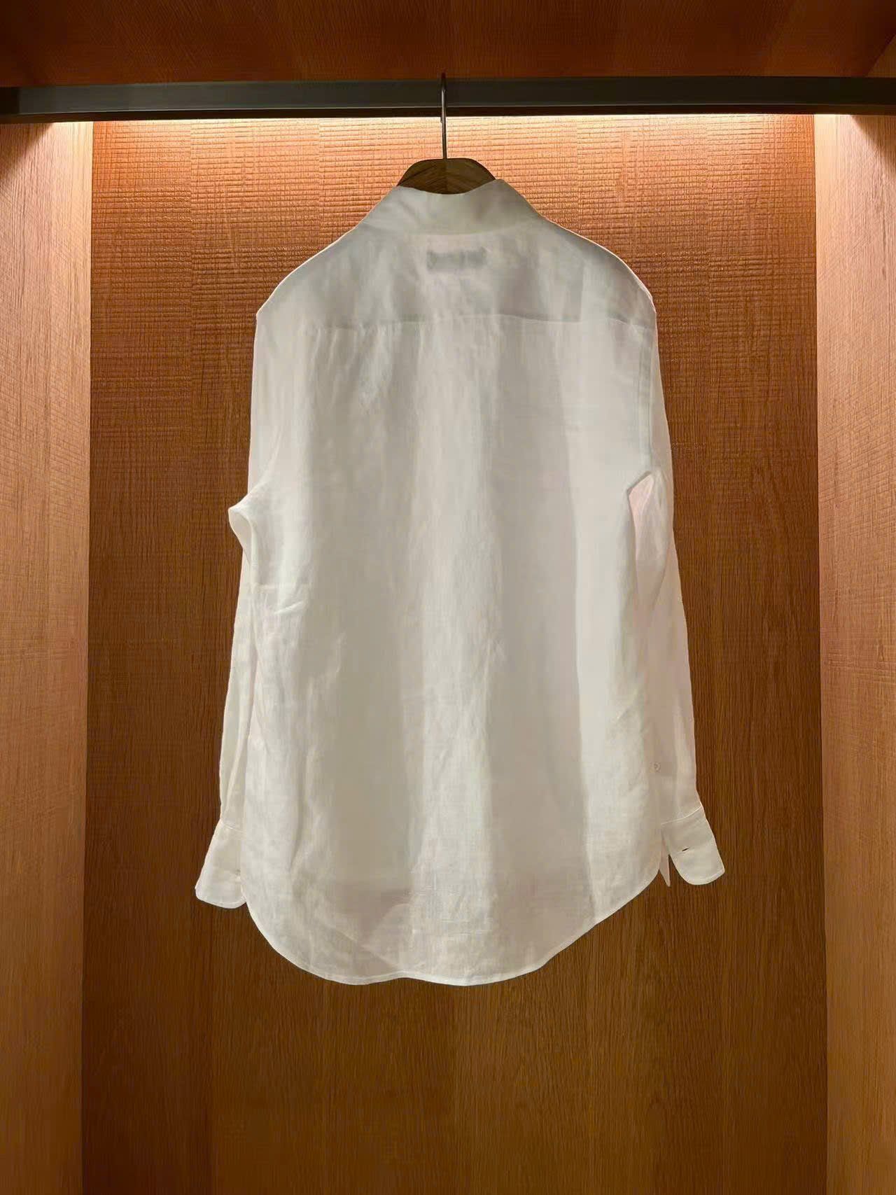  2.Áo Sơ mi LANK - trắng logo 1 nhỏ bên 