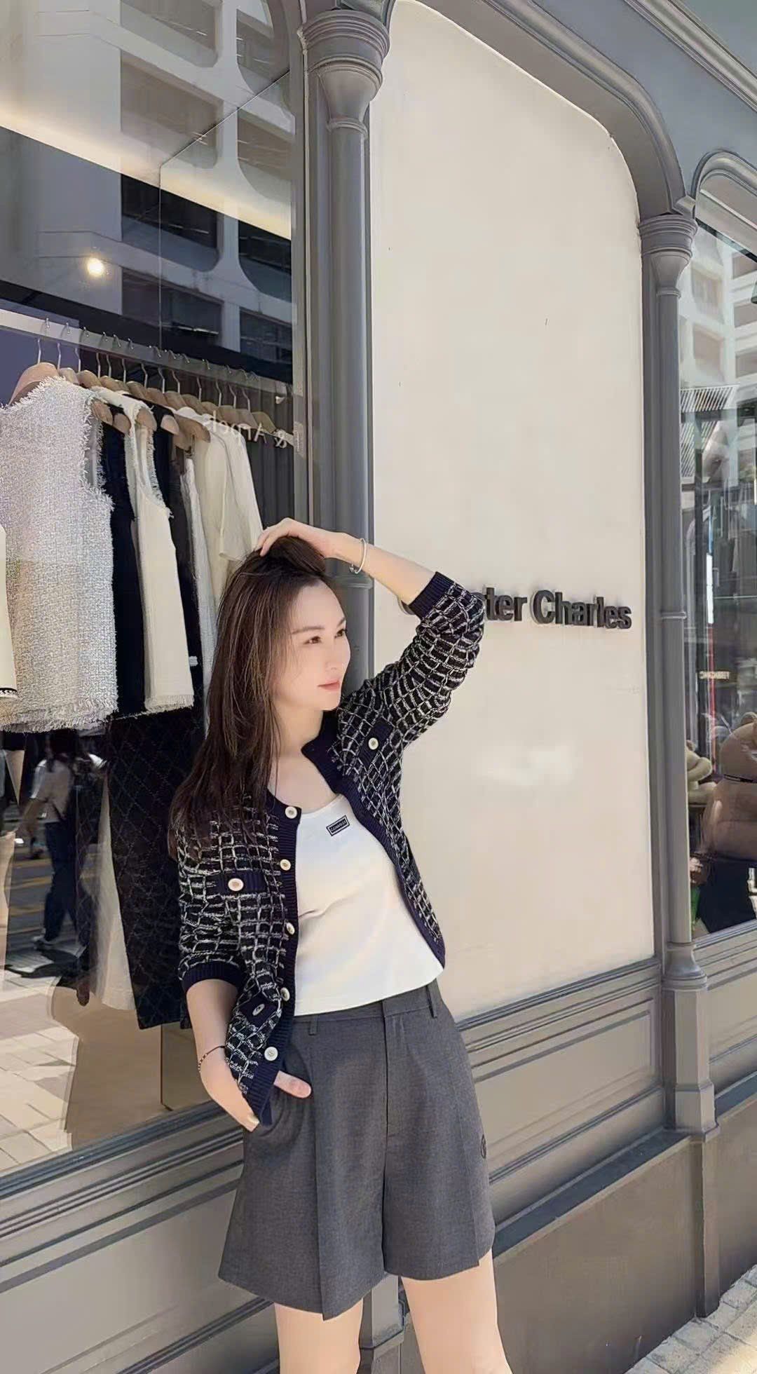  Áo CDG dài tay ô vuông 