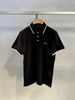  Áo polo đen Nam CC- cố viền trắng logo ngực 