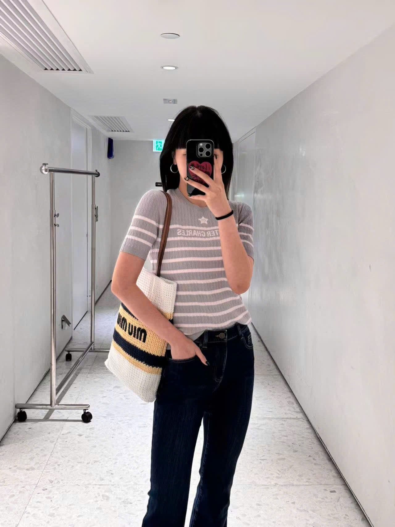  Quần jean 0709L2, xanh than đậm ống vẩy 