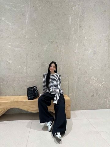  Quần túi hộp - Đen 