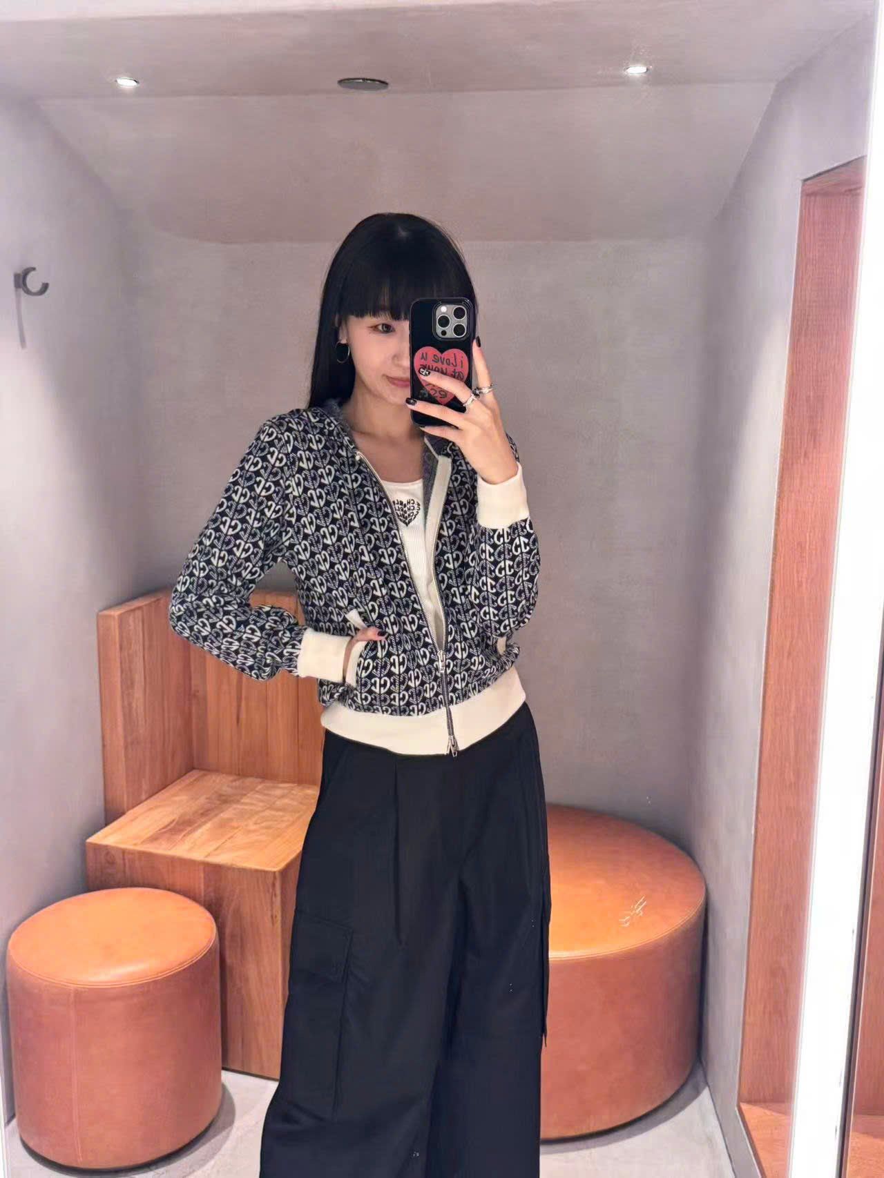  Quần túi hộp - Đen 