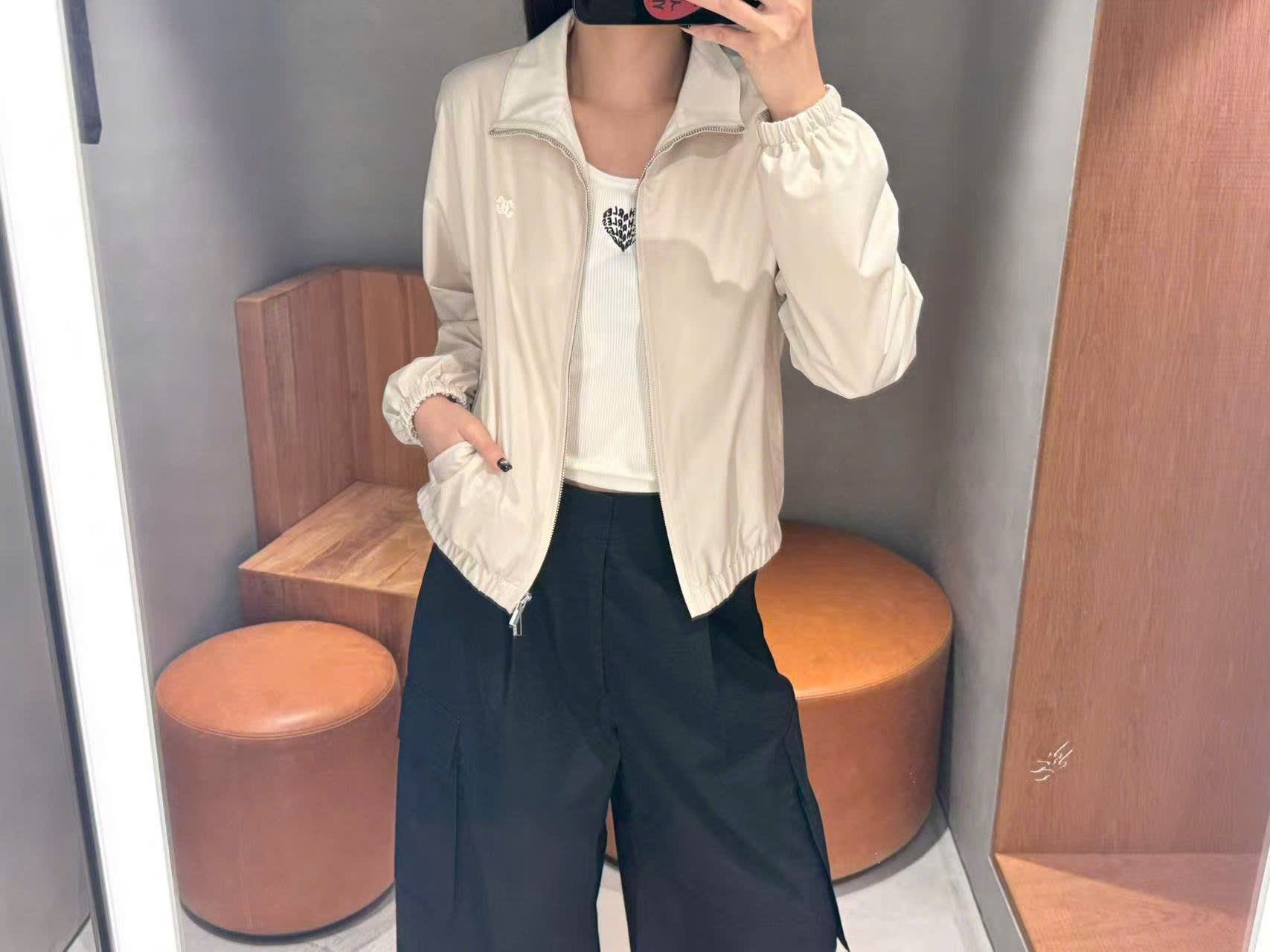  Quần túi hộp - Đen 