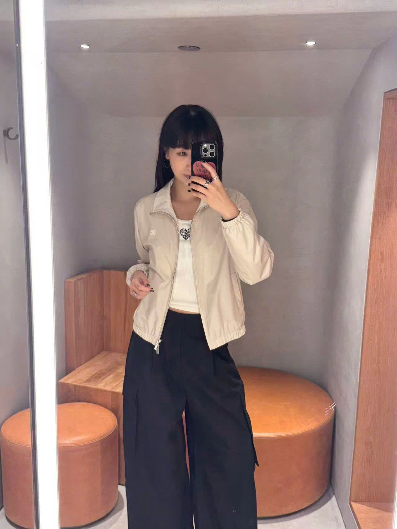  Quần túi hộp - Đen 