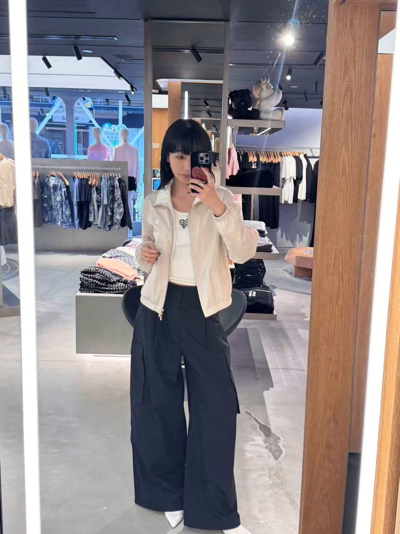  Quần túi hộp - Đen 