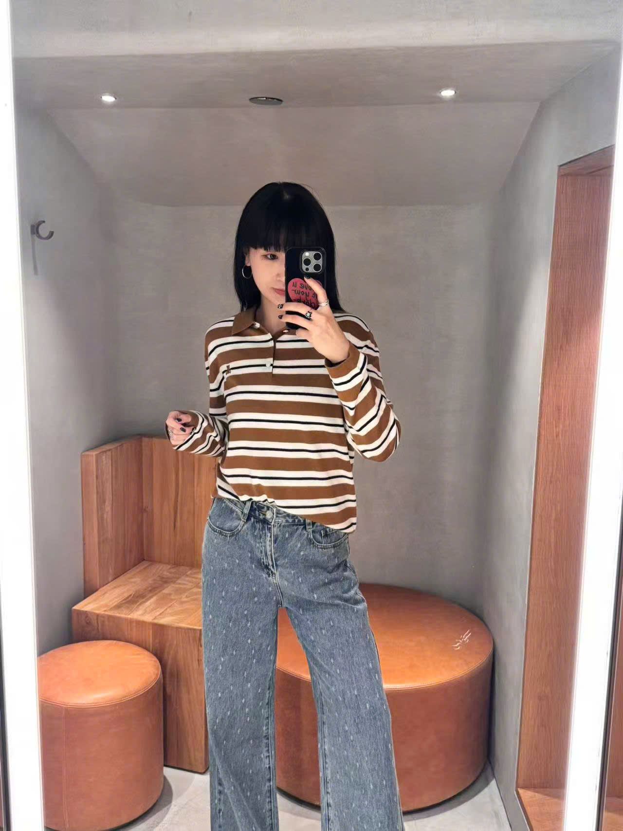  Quần jean xanh, wax hạt mưa 