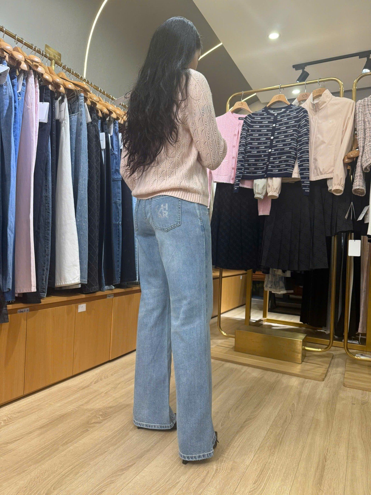  Áo CDG Hồng nhạt 