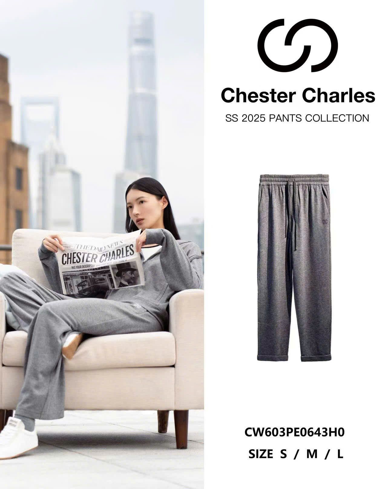  Bộ áo khoác kéo khóa có mũ và quần len cạp chun - xám Logo xám set 