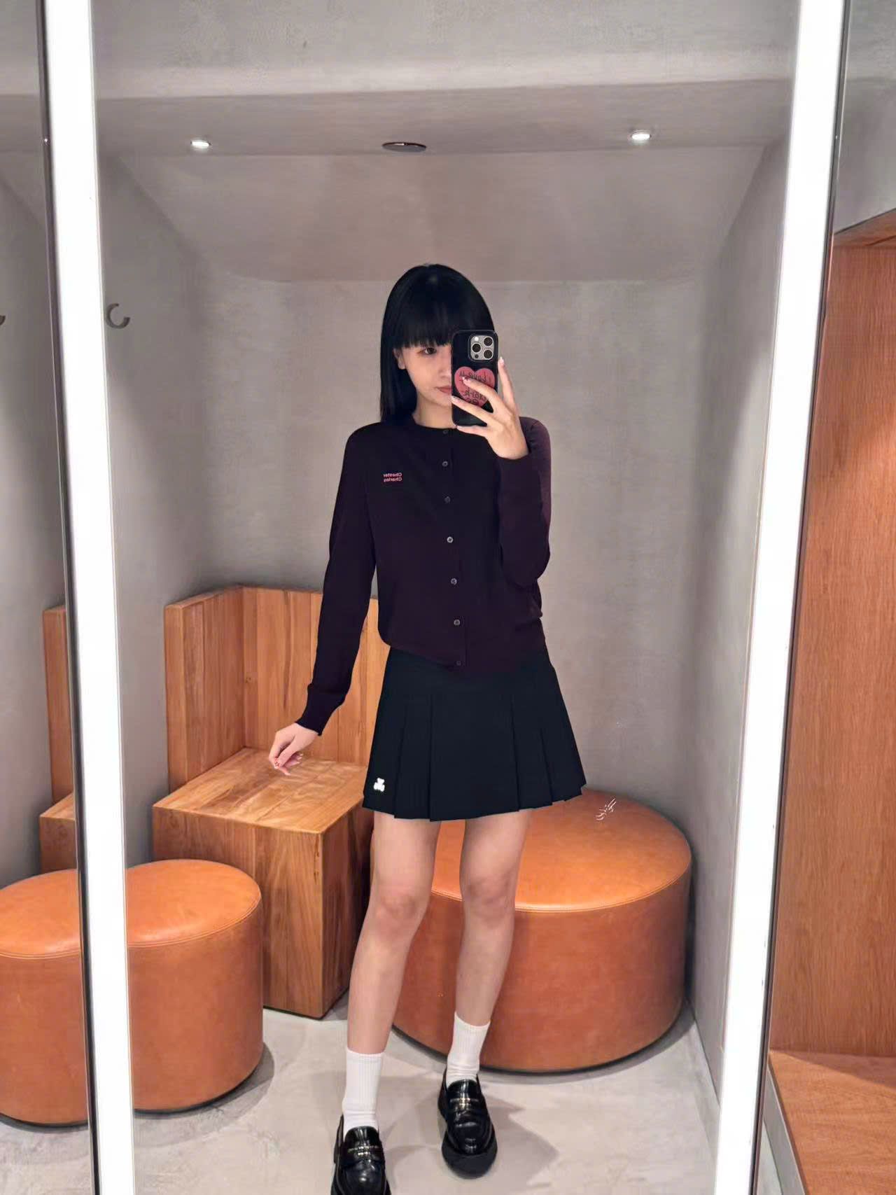  Áo CDG đỏ đun, logo chữ 1 bên 