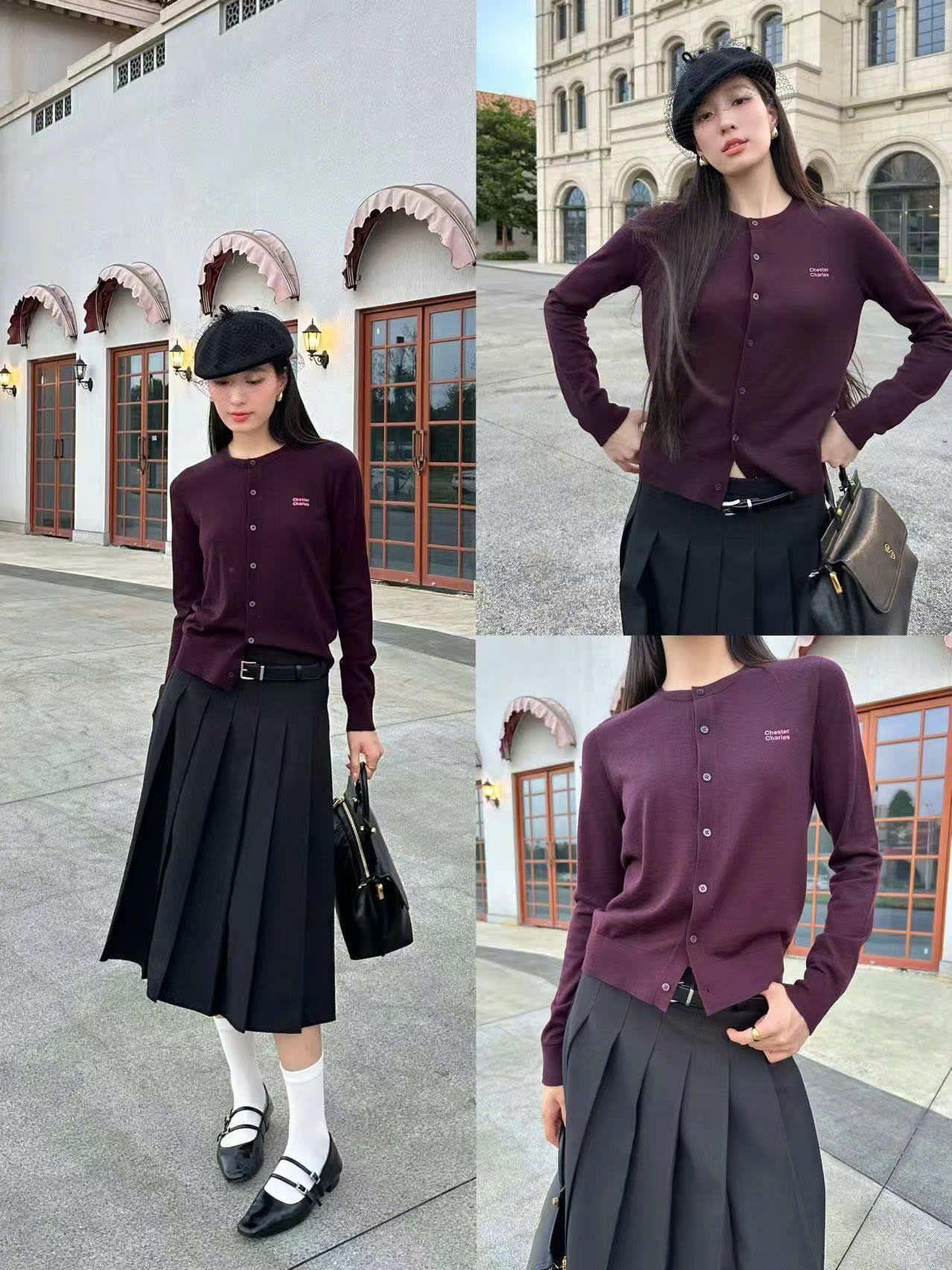  Áo CDG đỏ đun, logo chữ 1 bên 