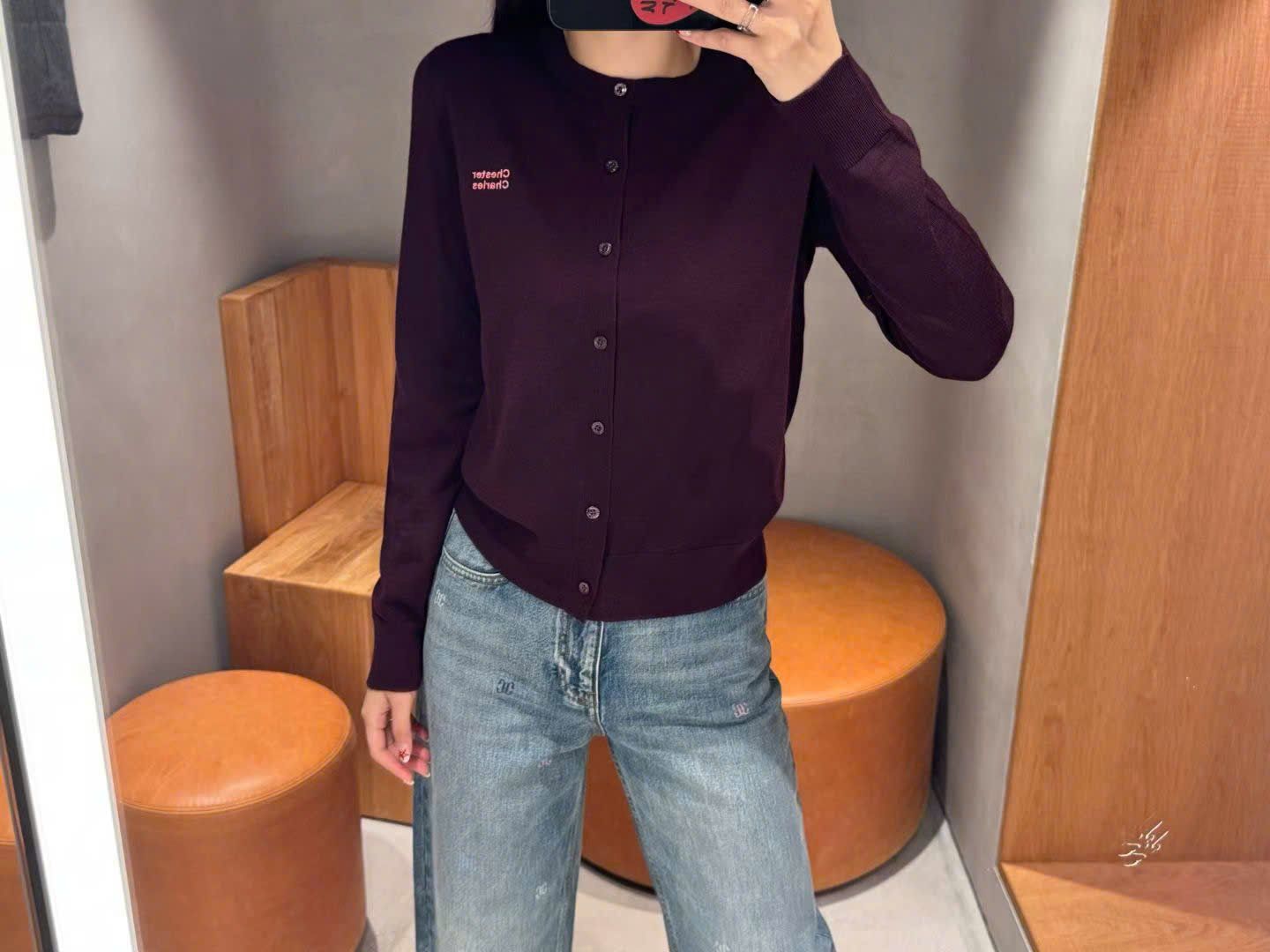  Áo CDG đỏ đun, logo chữ 1 bên 