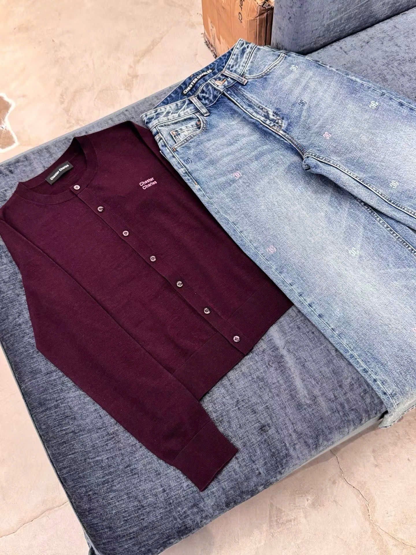  Áo CDG đỏ đun, logo chữ 1 bên 