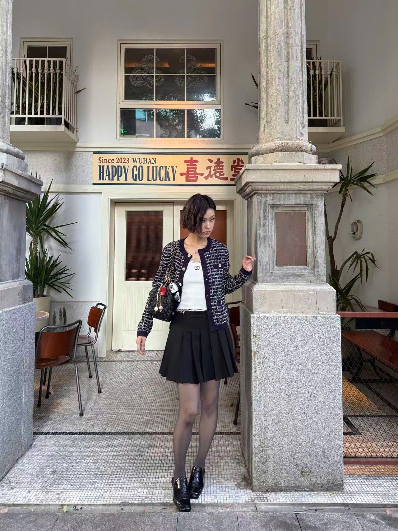  Áo CDG dài tay ô vuông 