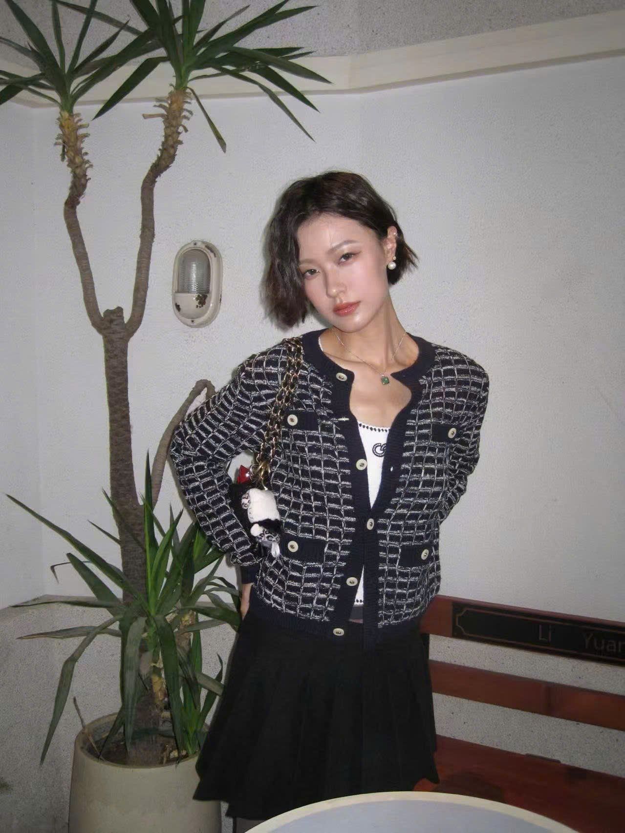  Áo CDG dài tay ô vuông 