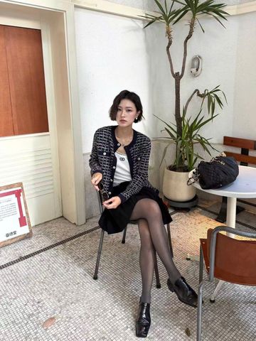  Áo CDG dài tay ô vuông 