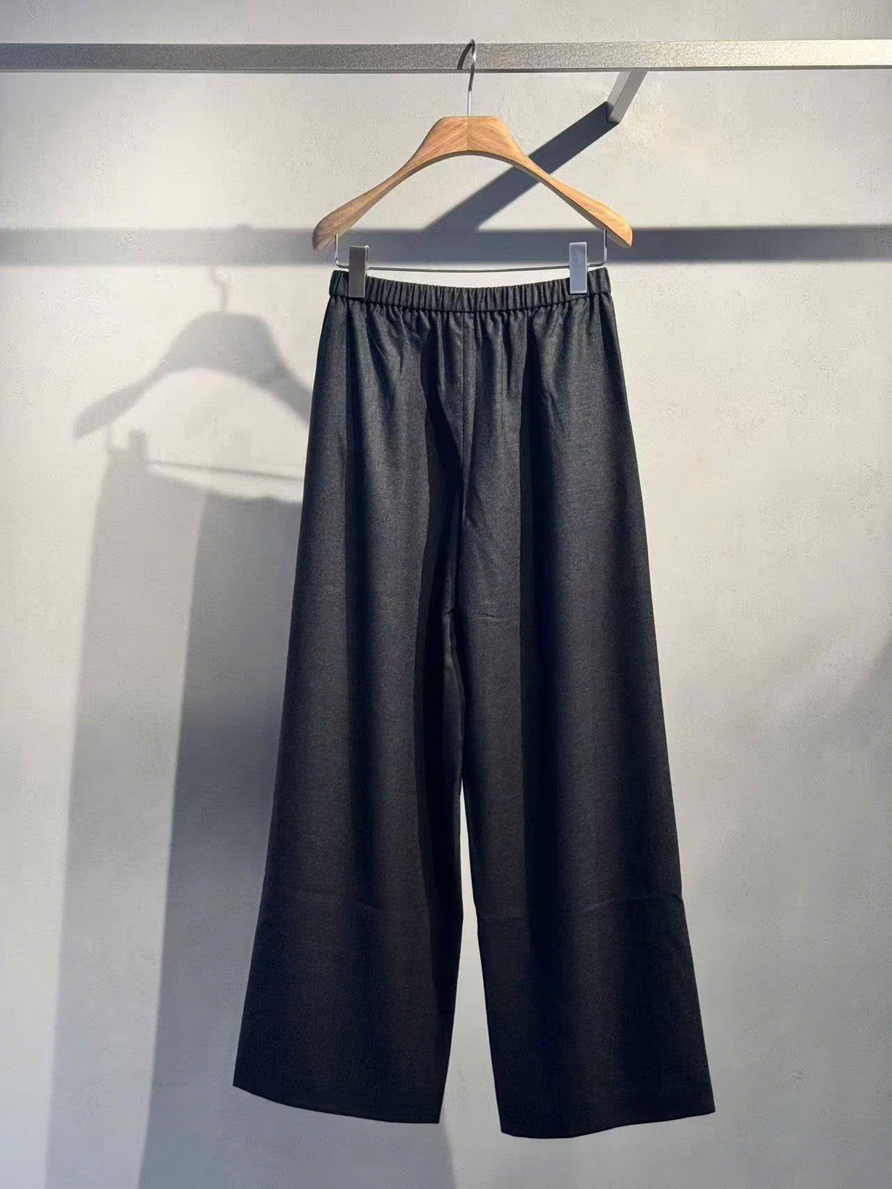  Quần vải ghi cạp chun WOOL 0737 