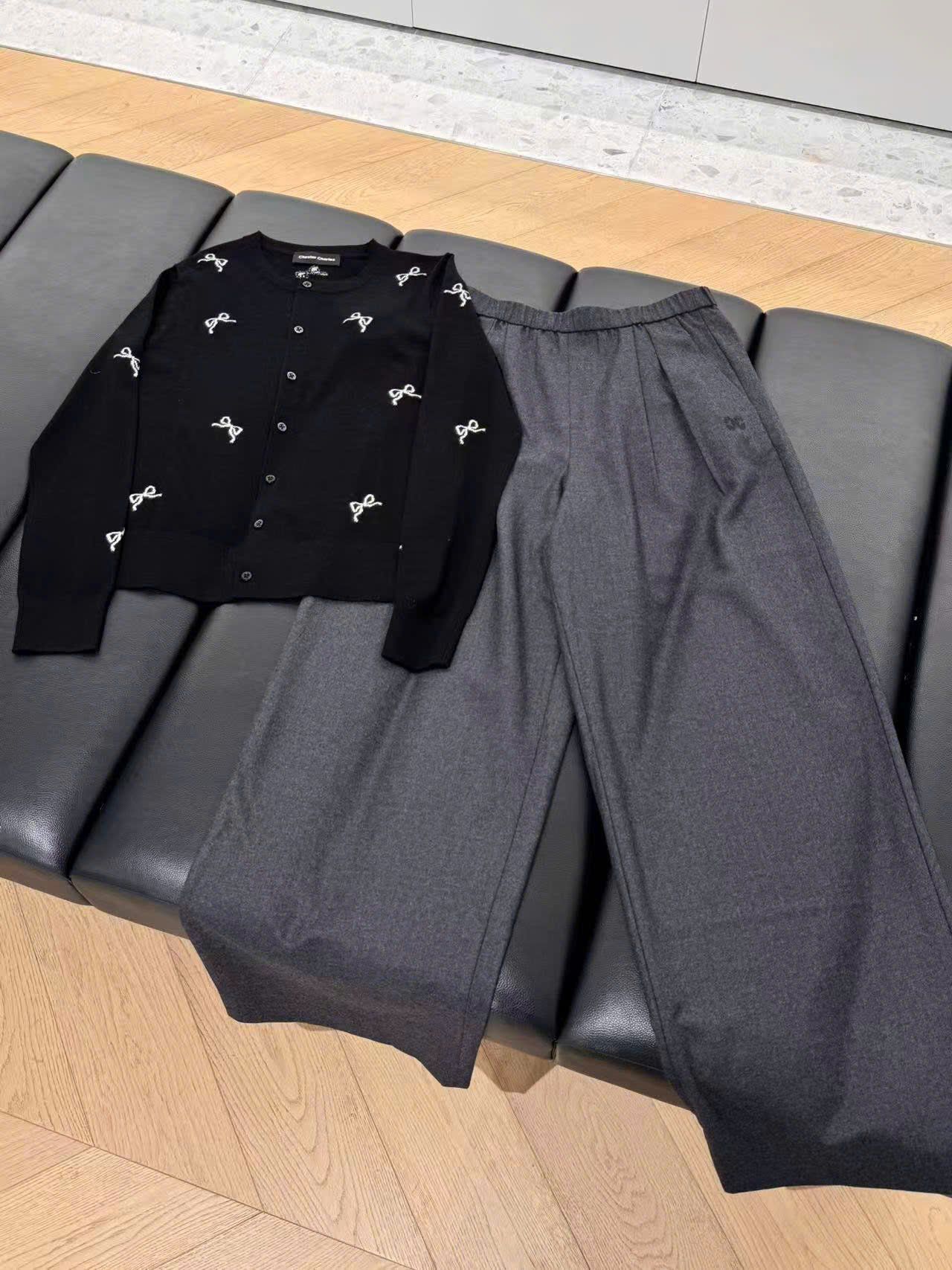  Quần vải ghi cạp chun WOOL 0737 