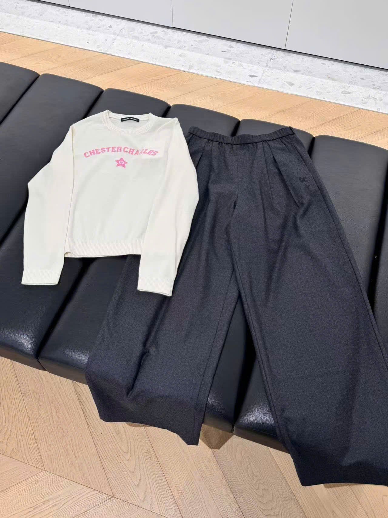  Quần vải ghi cạp chun WOOL 0737 