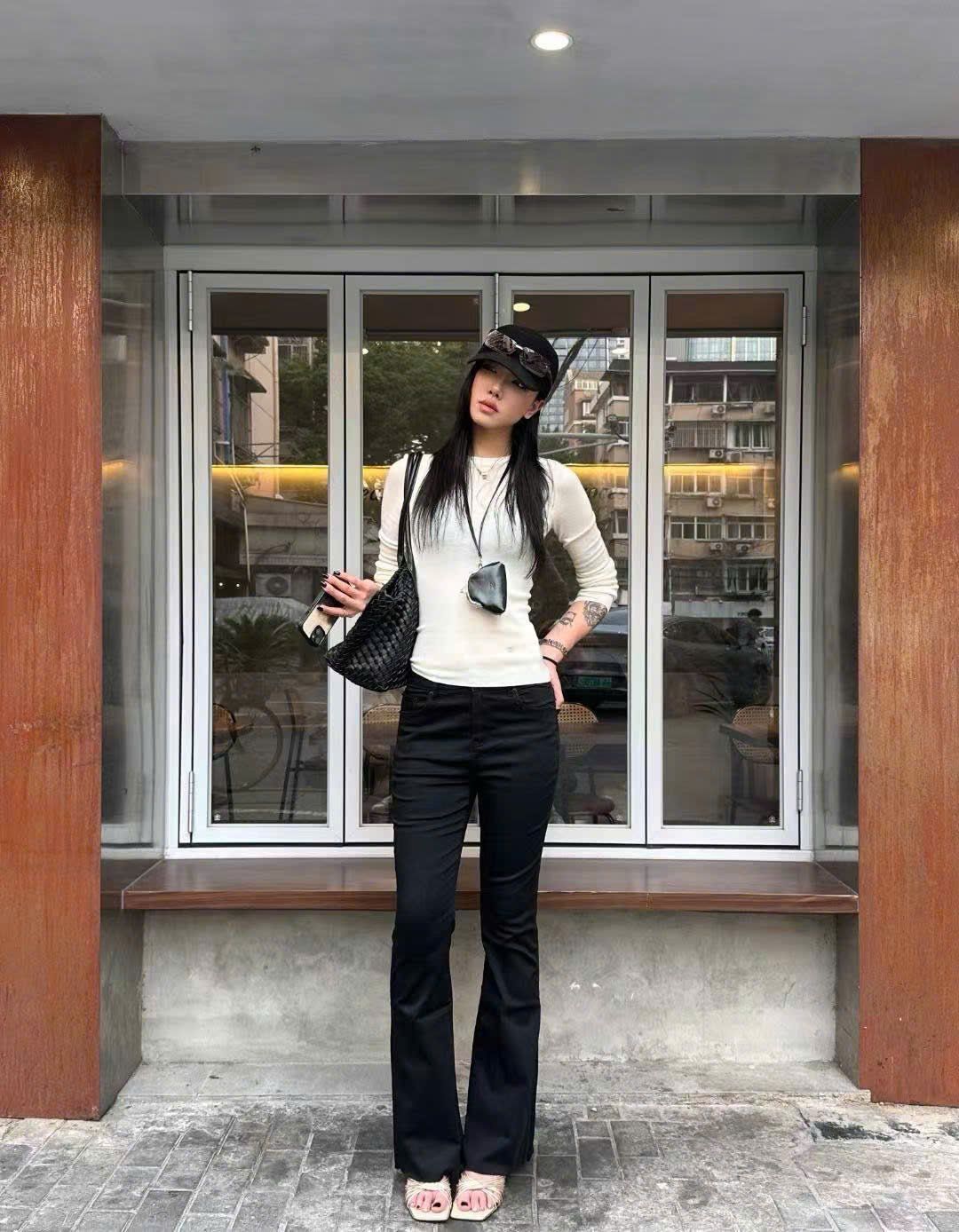  Cashmere - Áo len dài tay Trắng 