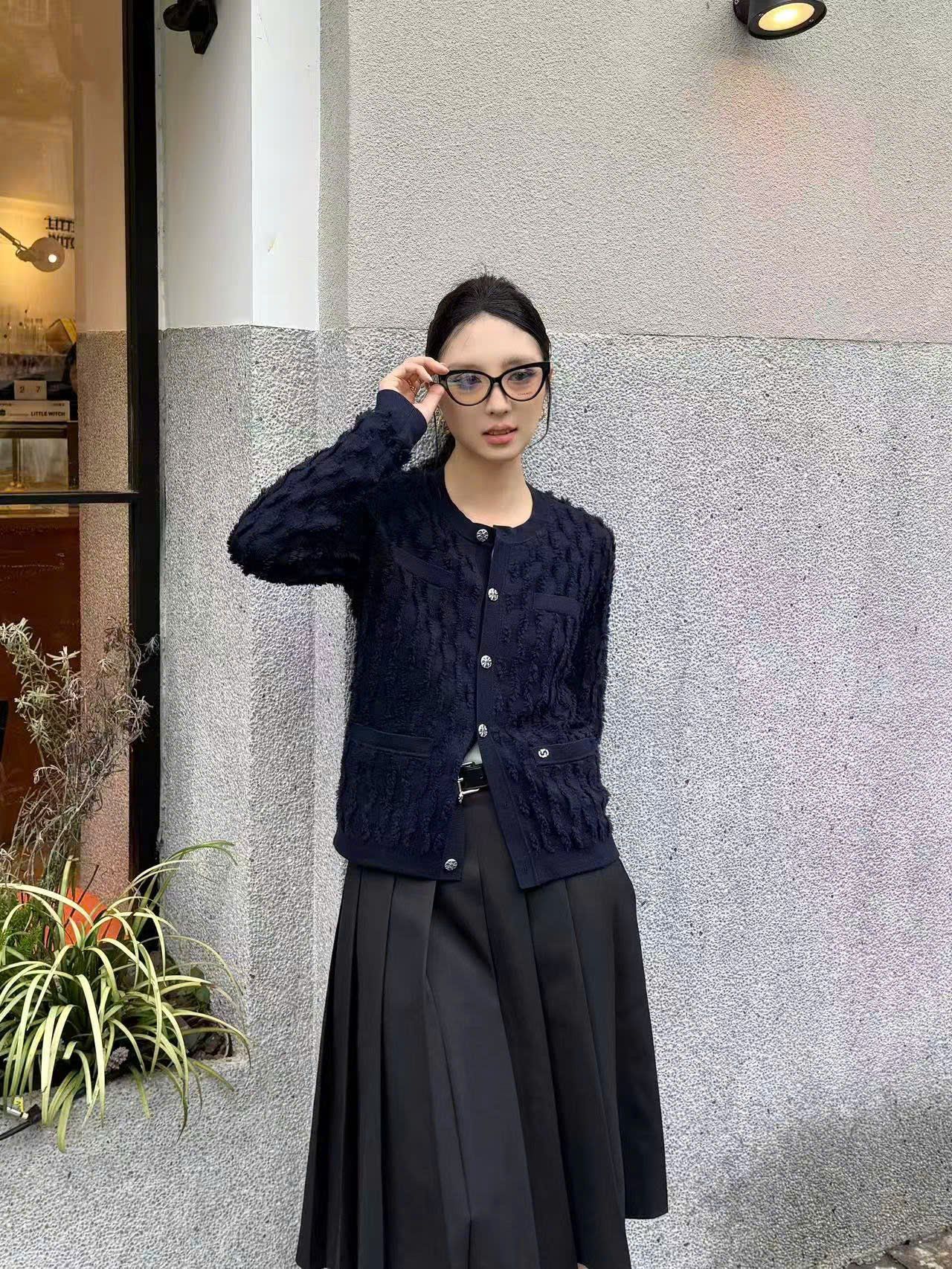  Áo CDG lông xanh navy new 25 