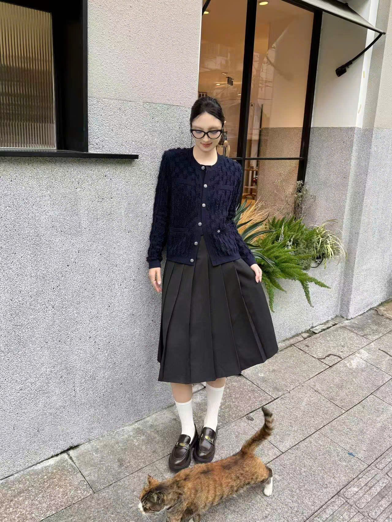  Áo CDG lông xanh navy new 25 