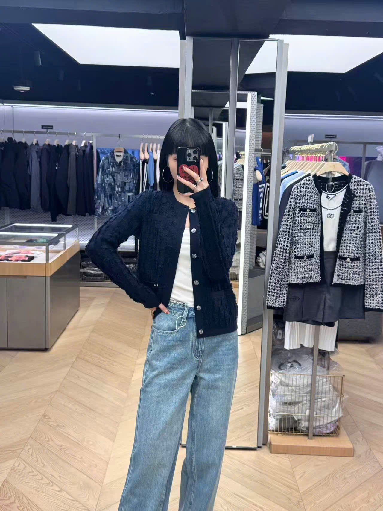  Áo CDG lông xanh navy new 25 