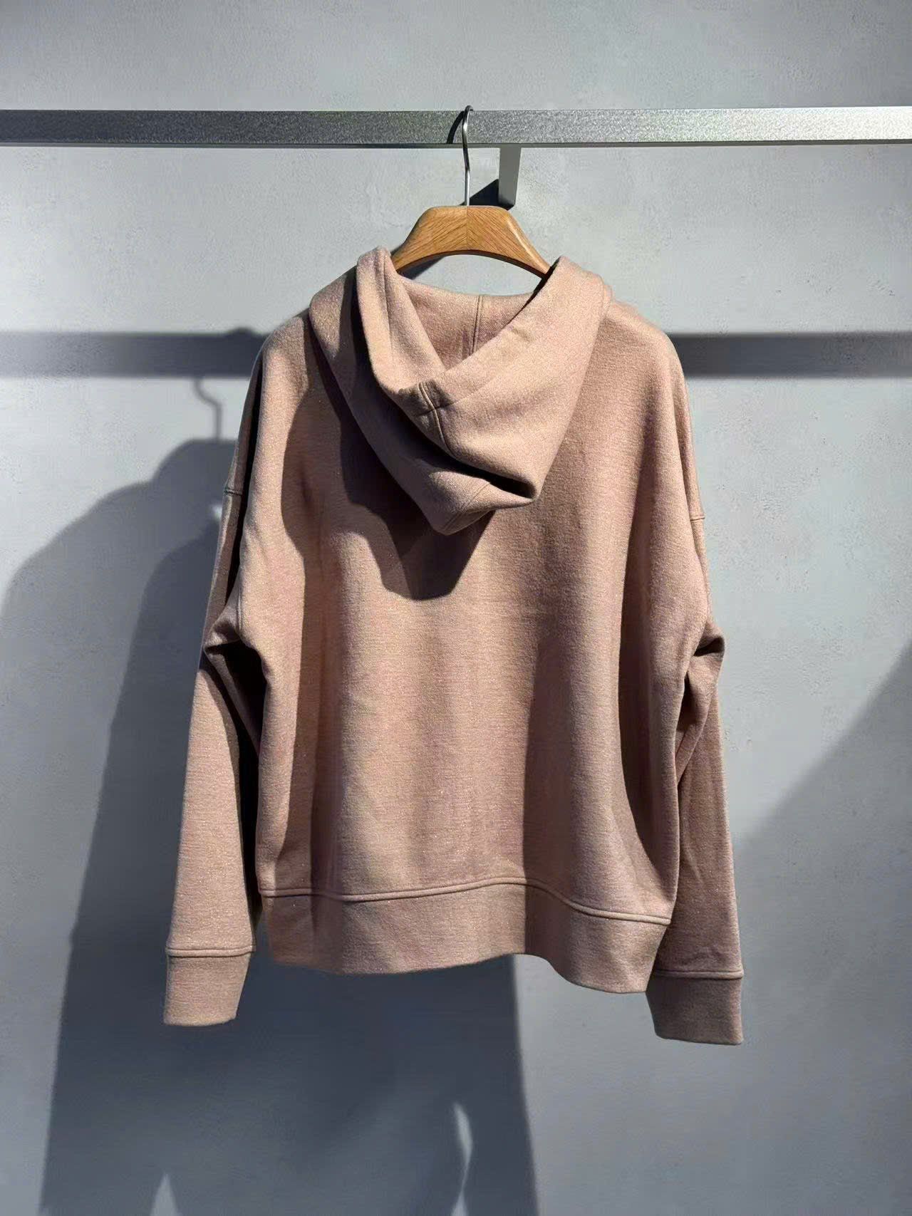  Áo khoác màu nude, Logo trắng SET 