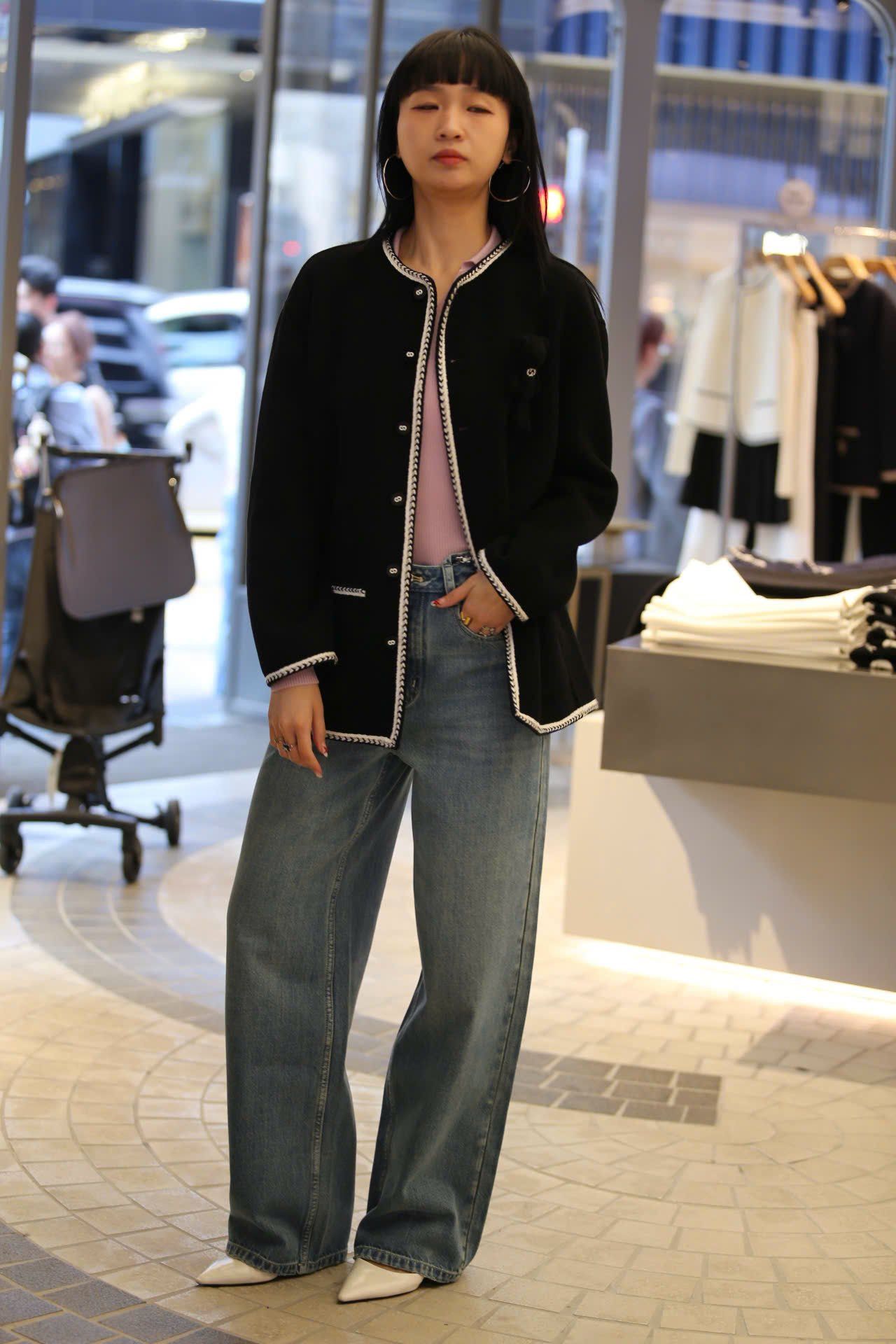  3.Áo khoác dạ Gấu ngực - Xanh đen 