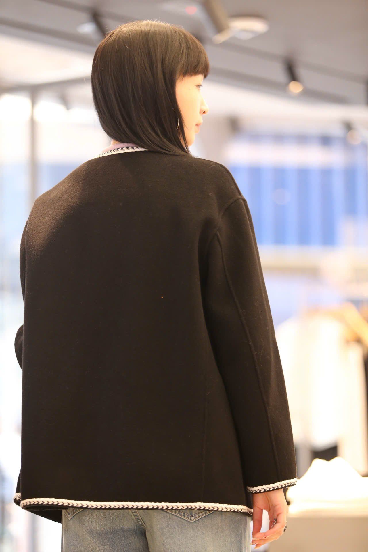  3.Áo khoác dạ Gấu ngực - Xanh đen 