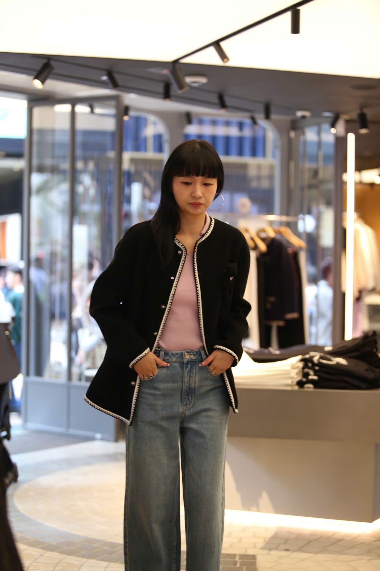  3.Áo khoác dạ Gấu ngực - Xanh đen 