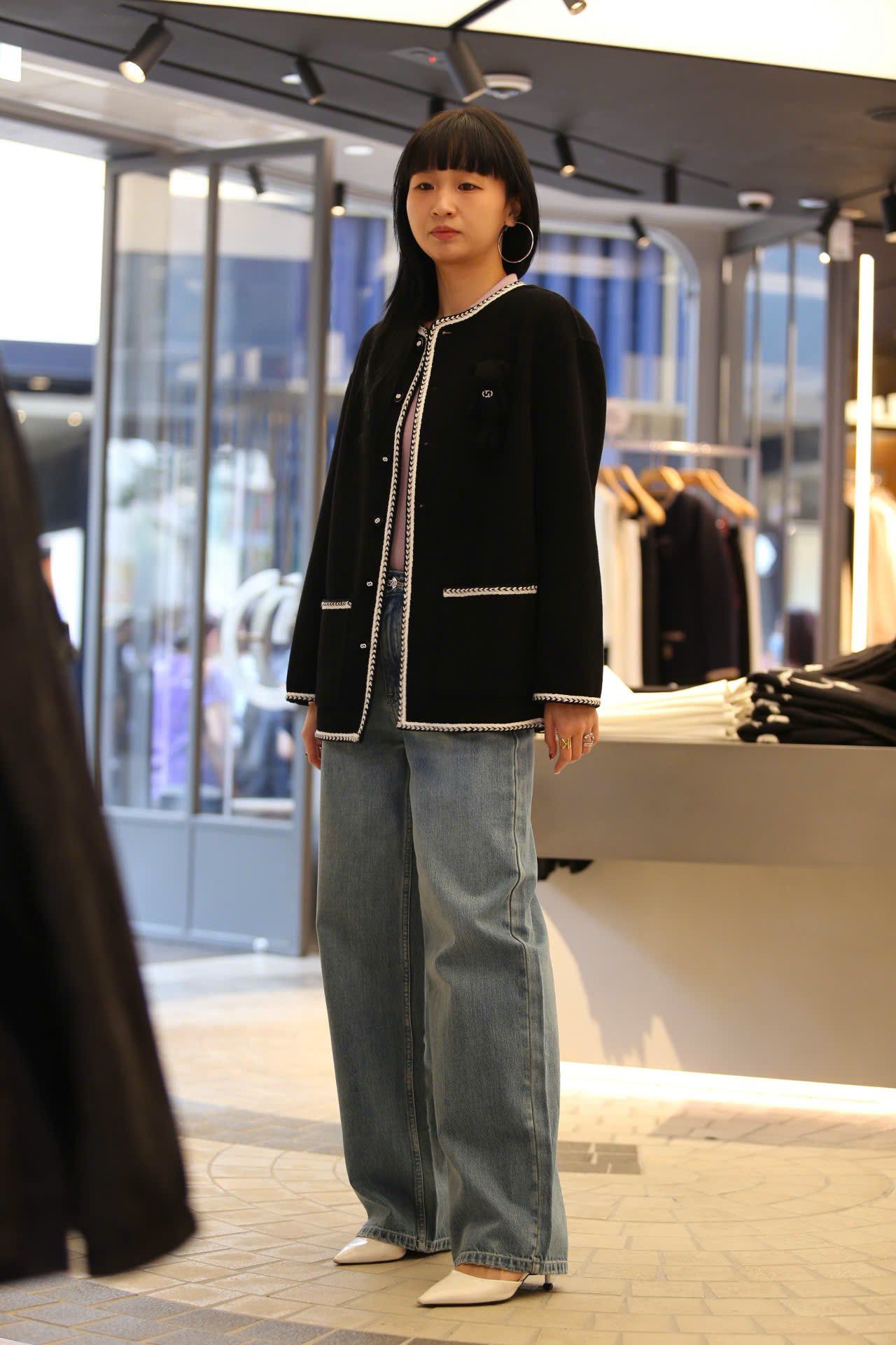  3.Áo khoác dạ Gấu ngực - Xanh đen 