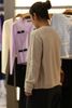  Áo CDG màu kem logo tròn túi 1 bên 