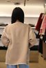  Áo khoác dạ ép màu NUDE viền trắng 