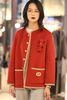  4.Áo khoác dạ Gấu ngực - Đỏ 