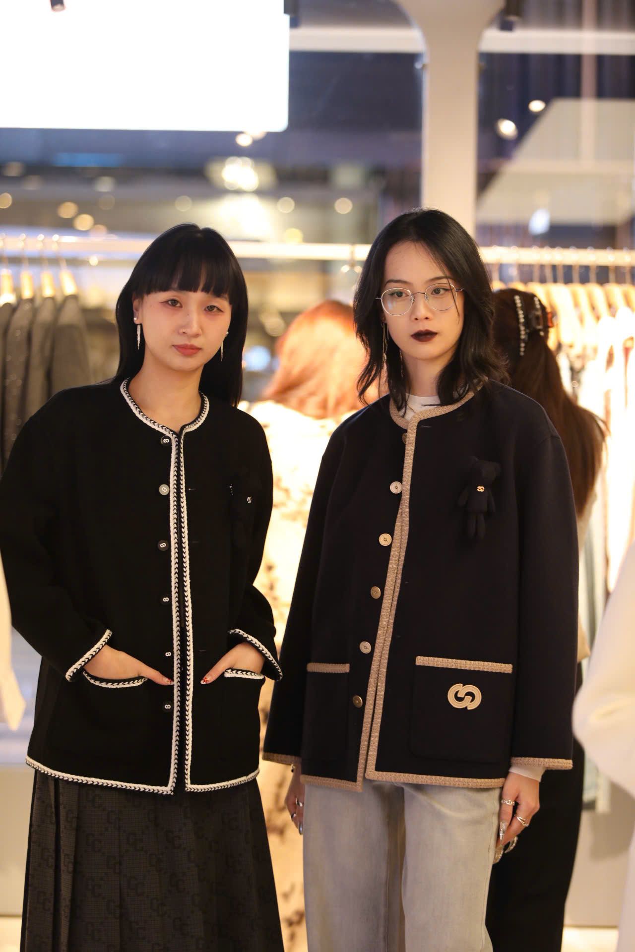  3.Áo khoác dạ Gấu ngực - Xanh đen 