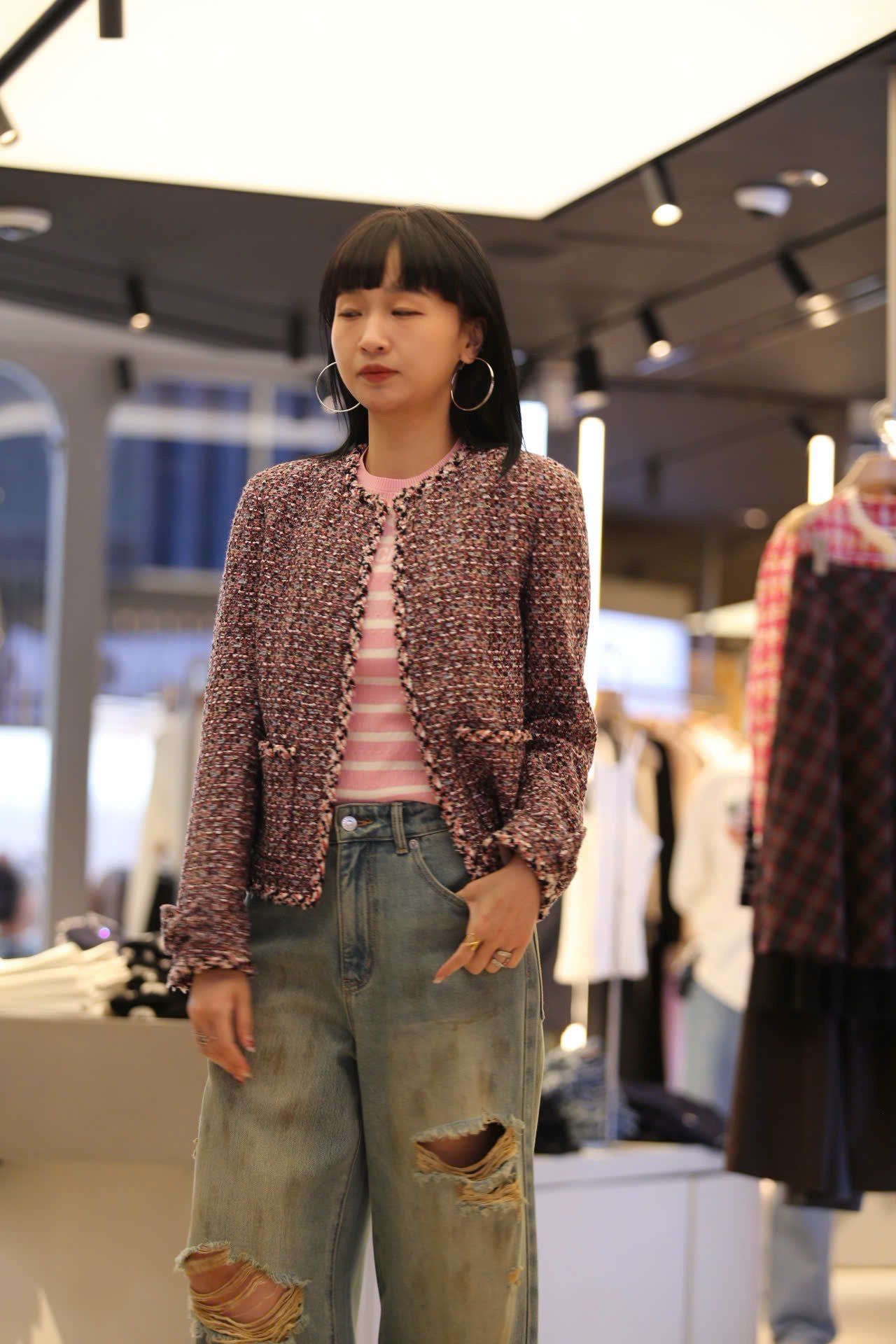  Quần jean rách gối ss25 