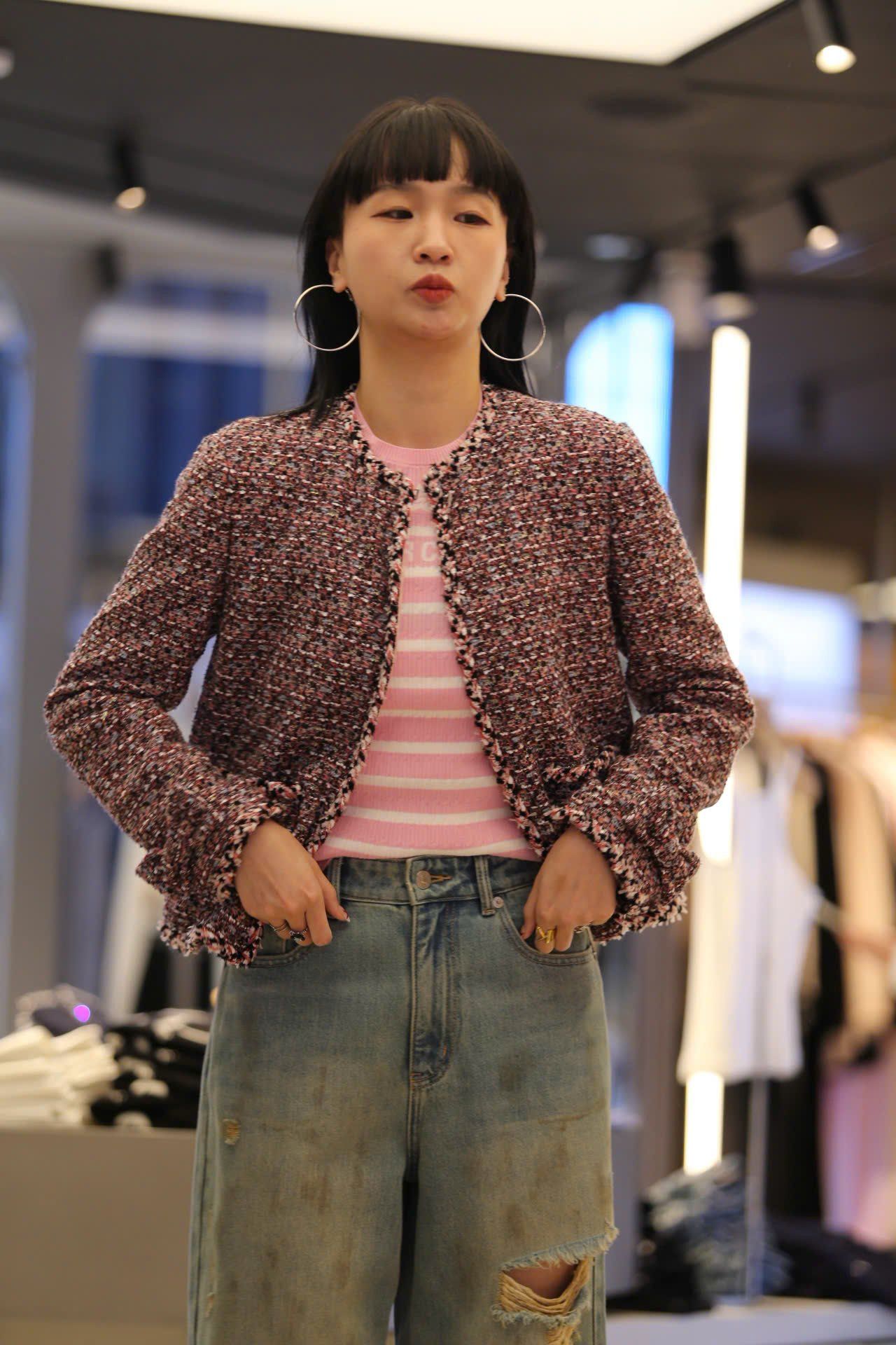  Quần jean rách gối ss25 