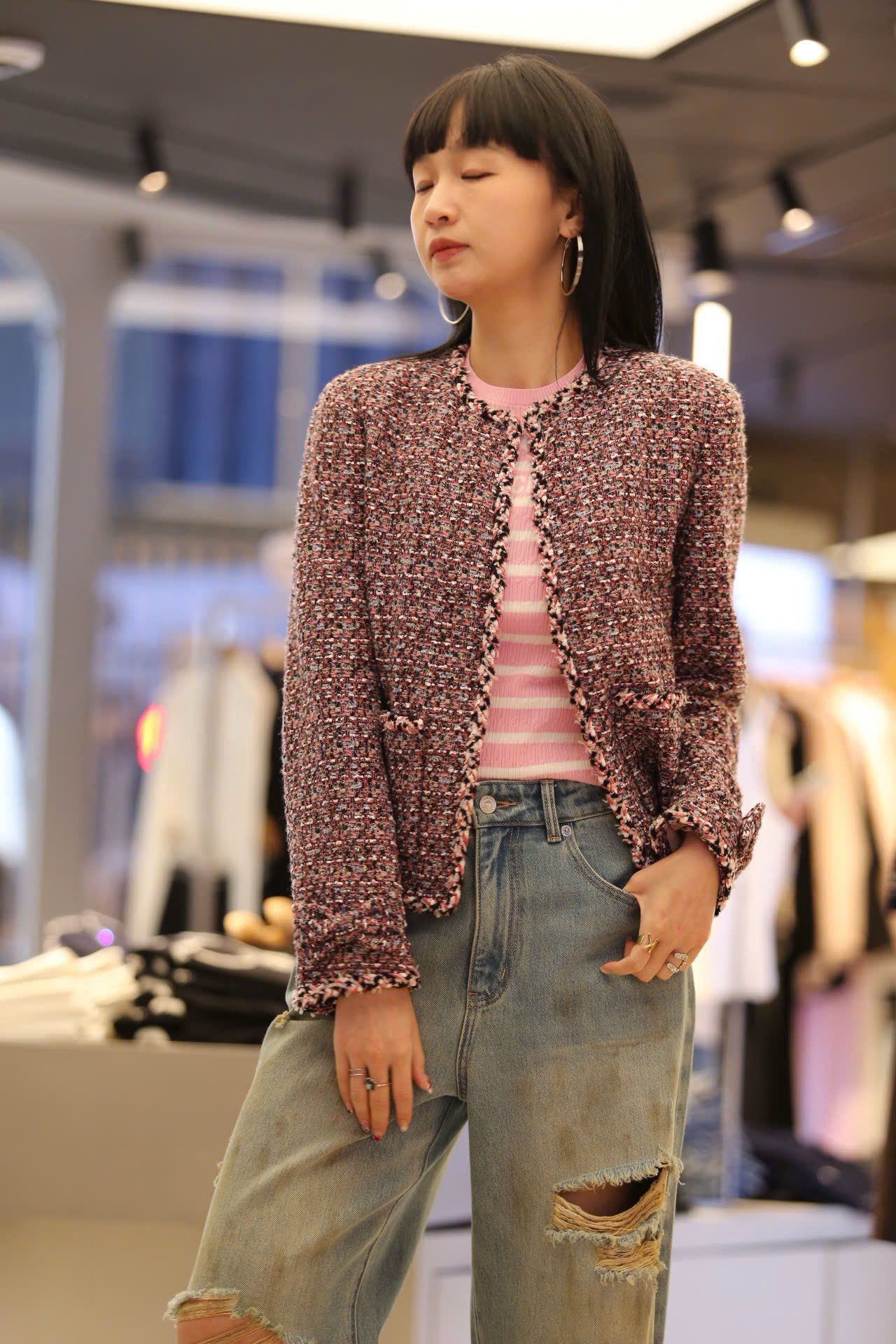  Quần jean rách gối ss25 