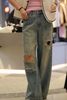  Quần jean rách gối ss25 
