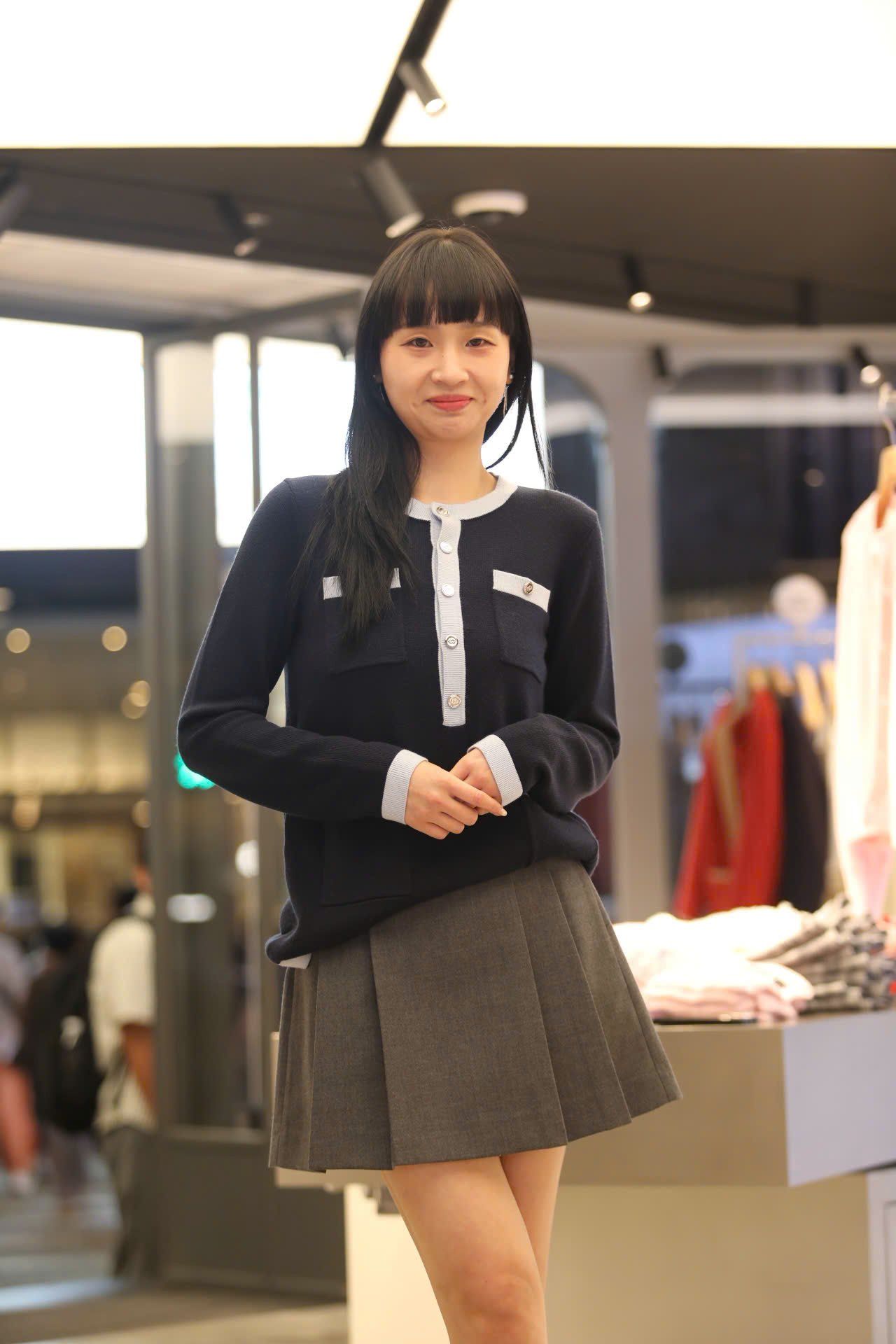  Áo CDG xanh tím 4 túi viền 